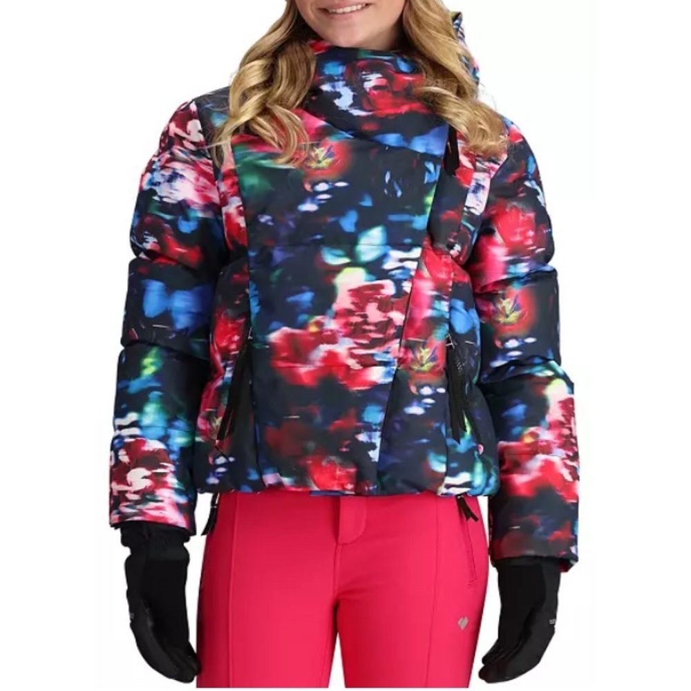Obermeyer Girls' Isla Ski Jacket Size Large NEW $229 In Bloominescence